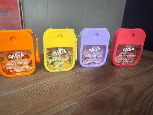 Wish Hand Sanitizer- With Silicone Case & Clasp