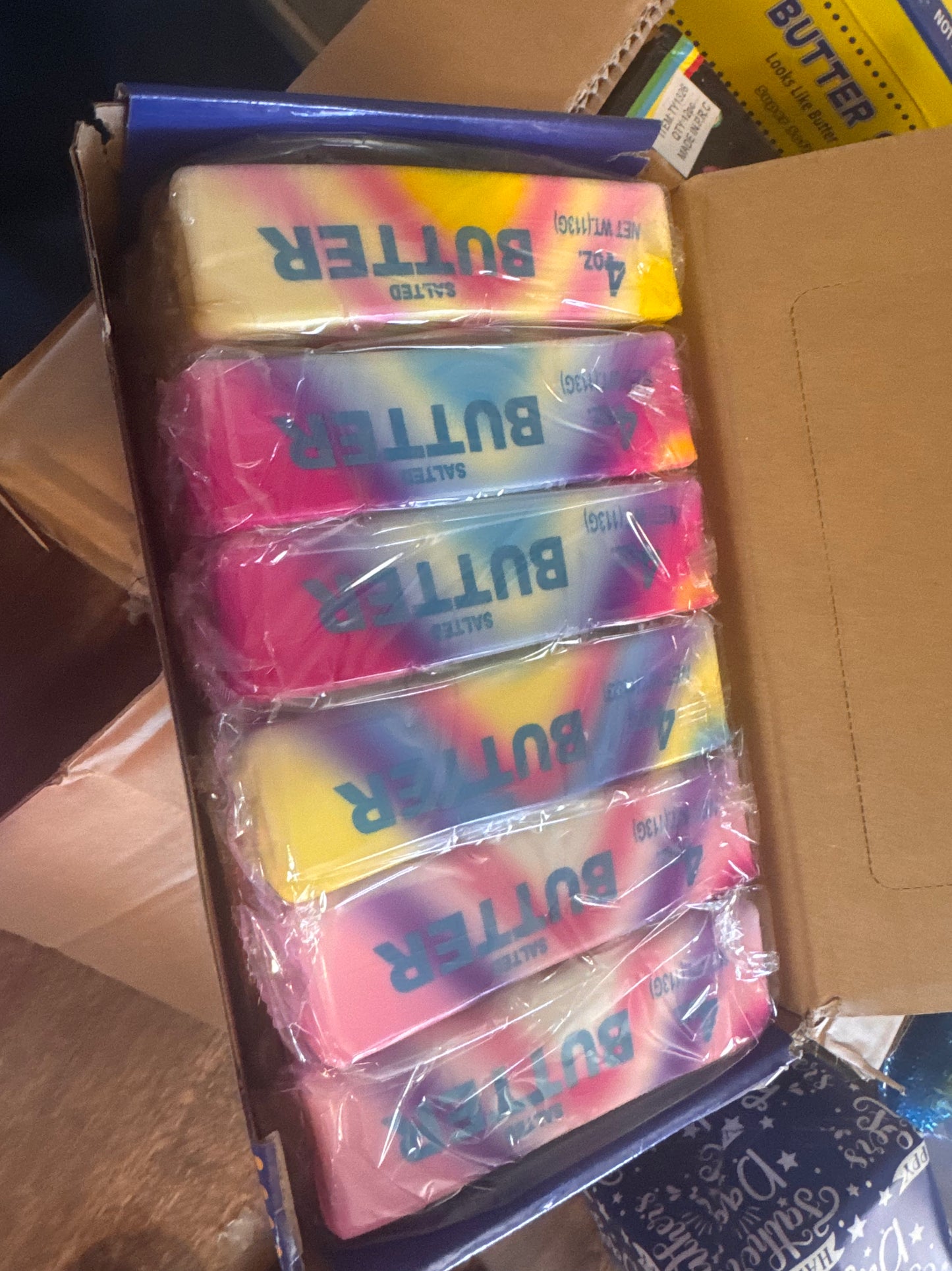 Rainbow Tie-Dye Butter Squishy