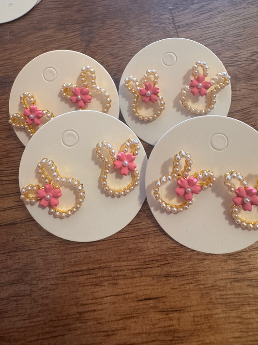Pearl Bunny Earrings