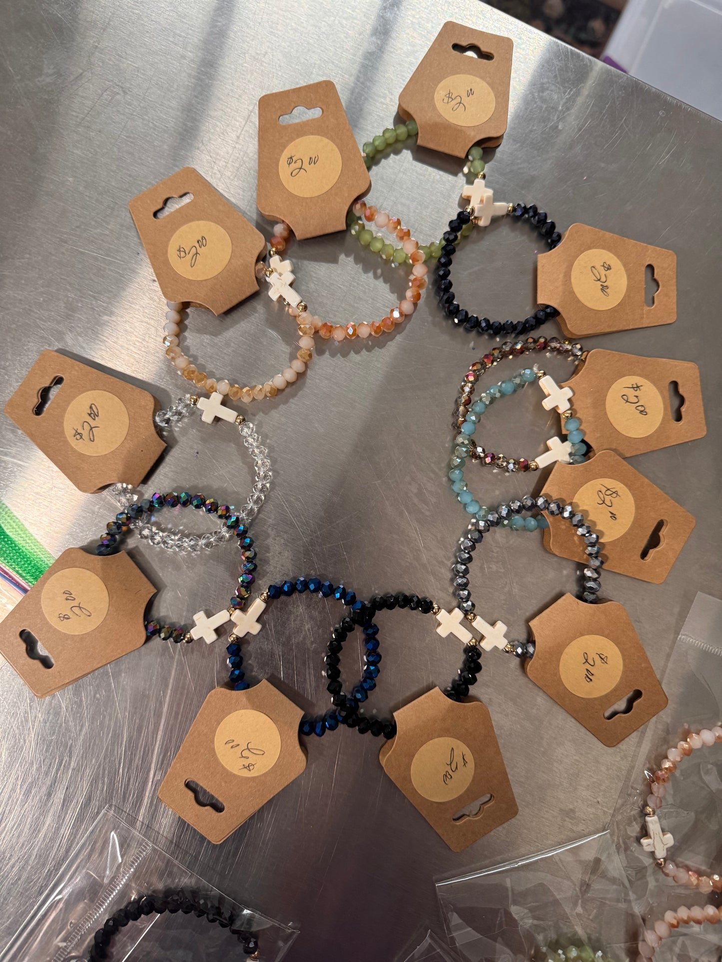Faux Crystal Stretchy Bracelets