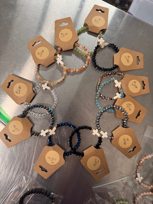 Faux Crystal Stretchy Bracelets