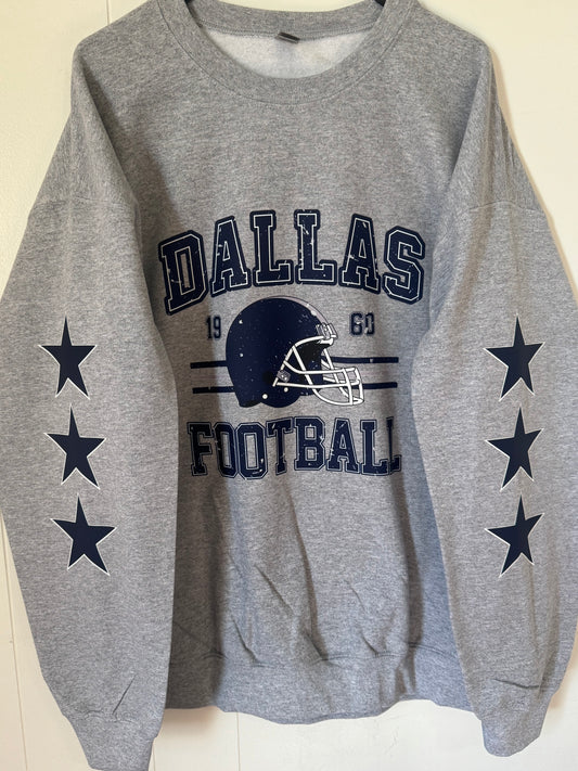 Dallas Cowboys Custom Made Star Sleeve Pattern Sweatshirts
