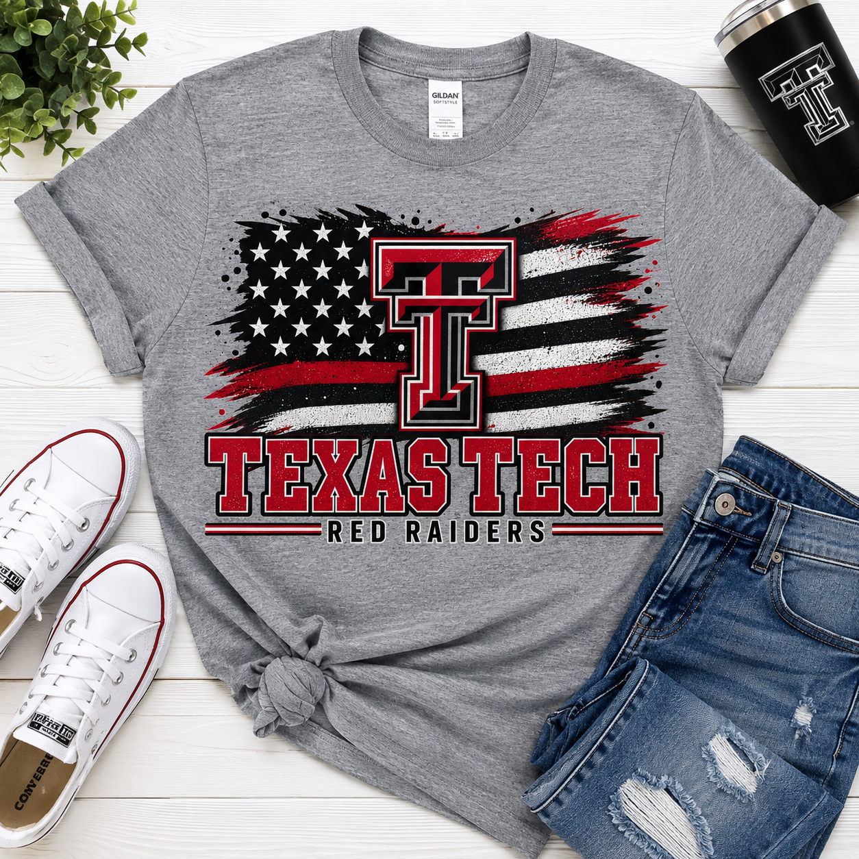 Texas Tech Rugged Flag Graphic Wear