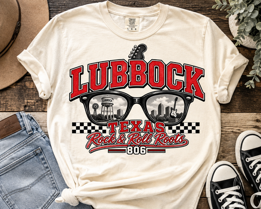 Lubbock Rock N Roll Roots Graphic Tee